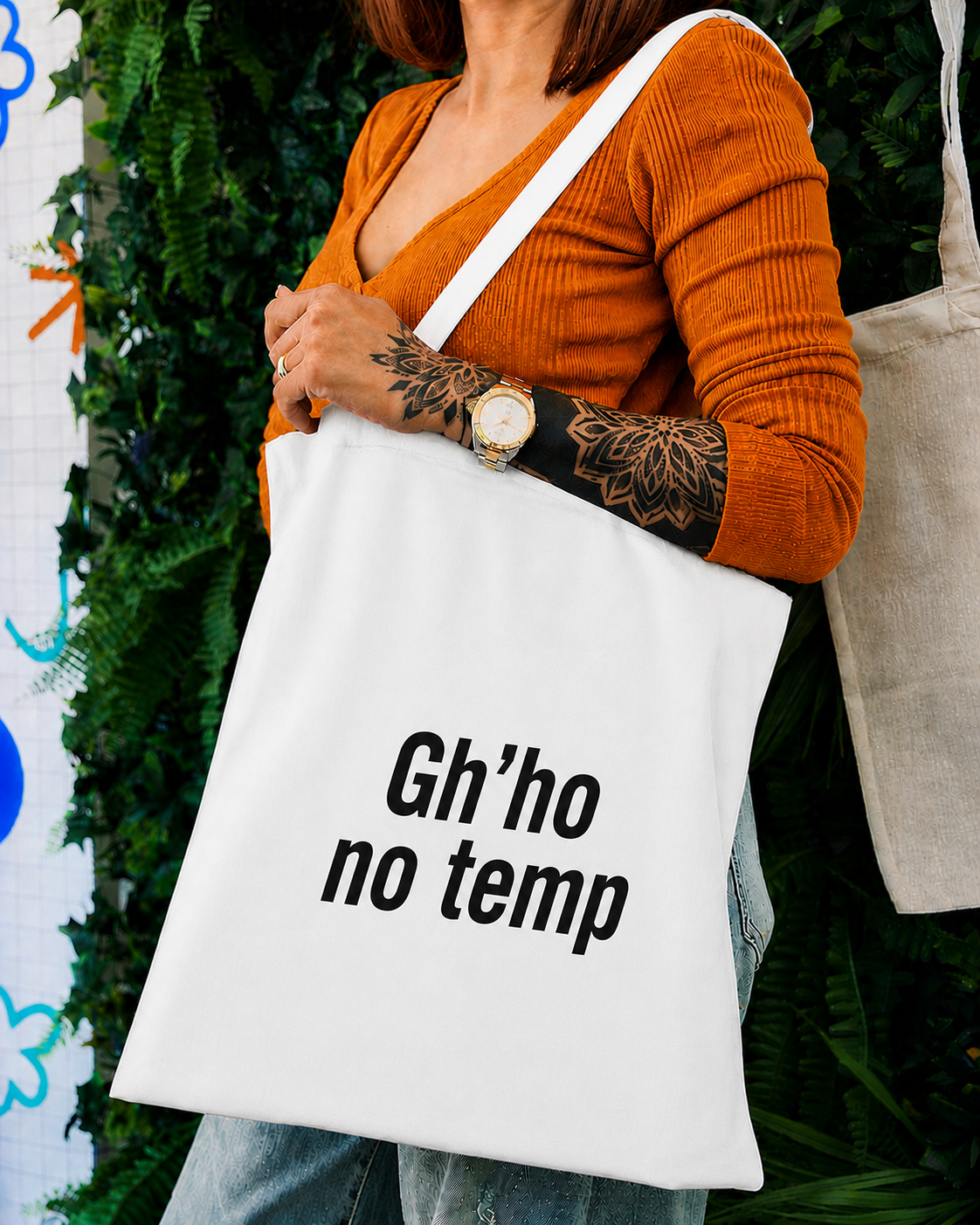Shopping Bag " Gh'ho no temp"